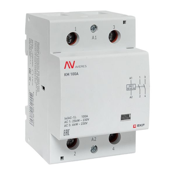 КМ 100А 2NO 230В АС (3 мод.) AVERES (km-av-3-100-20-230V)
