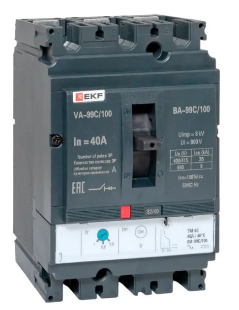 ВА-99C 100/40А 3P 35кА (mccb99C-100-40)