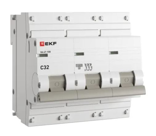 ВА 47-100 3P 32А (C) 10kA PROXIMA (mcb47100-3-32C-pro)