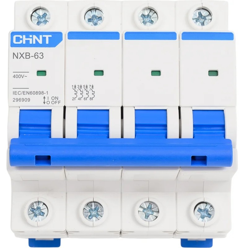 NXB-63S 4P 6А 4,5кА х-ка B (R) CHINT (296890)