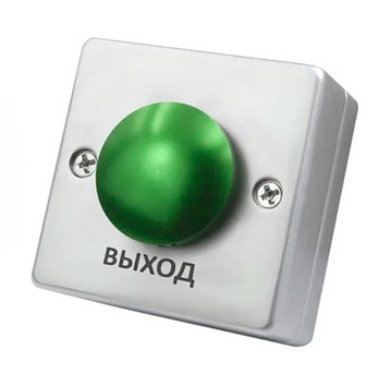 Кнопка "Выход" "Грибок" - NO/NC (металл) 53мм