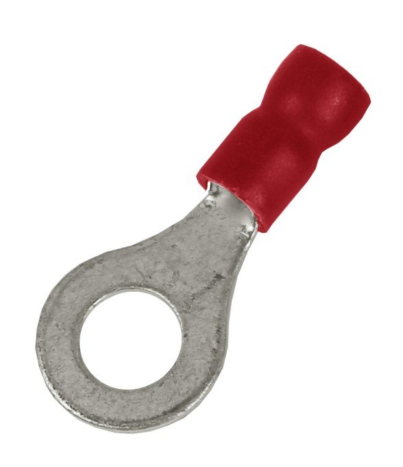 Наконечник НКИ 0,25-1,5 М6 (D6,4мм) с отверстием под винт (100 шт) (2A6P-EE-PVC)