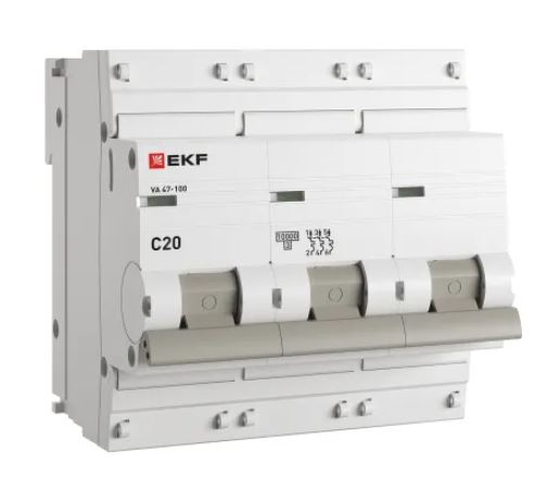 3P 20А (C) 10kA ВА 47-100 PROxima (mcb47100-3-20C-pro)
