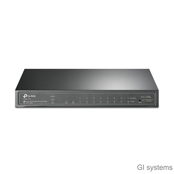 TP-Link T1500G-10PS 8-портовый гигабитный настольный  PoE-коммутатор SMB