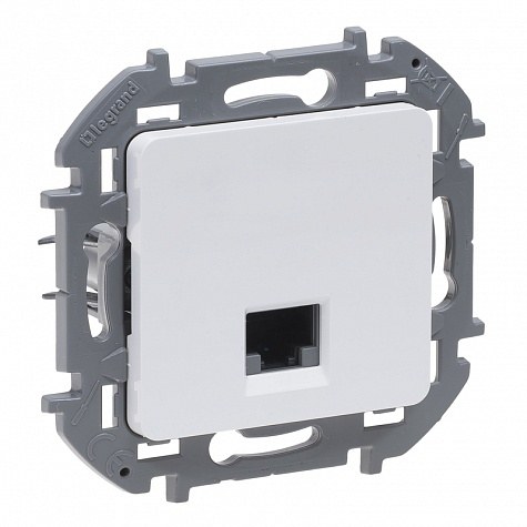 Inspiria розетка компьютерная RJ45, 5e UTP, скрытой установки, белая (673825)