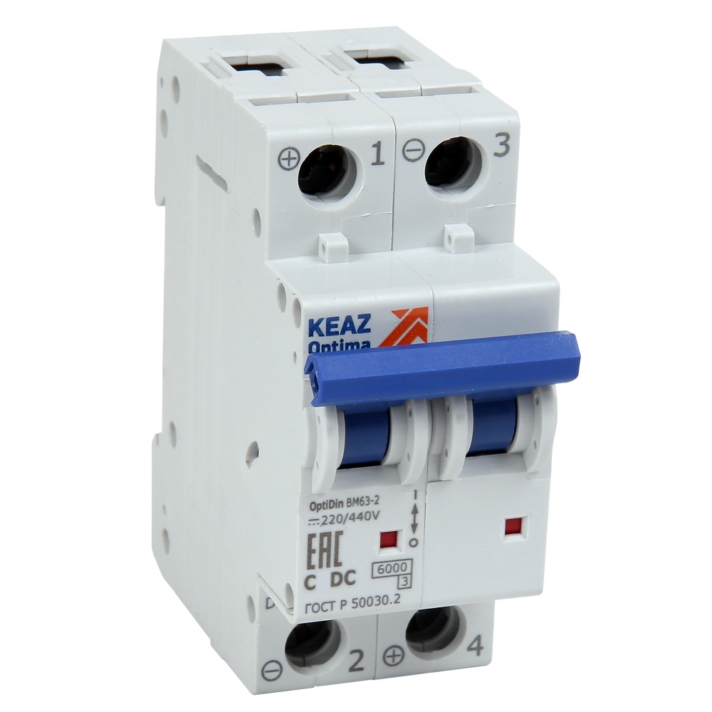 OptiDin BM63-2C6-DC-УХЛ3, КЭАЗ (261245)