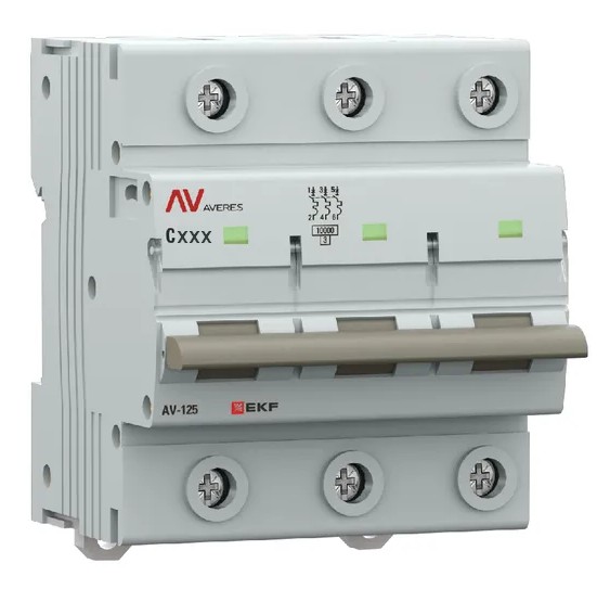 AV-125 3P 80A (C) 10kA AVERES (mcb125-3-80C-av)