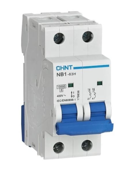 NB1-63H 2P 50А 10кА х-ка C (R) CHINT (179834)
