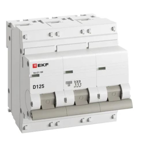 ВА 47-100 3P 125А (D) 10kA PROXIMA (mcb47100-3-125D-pro)