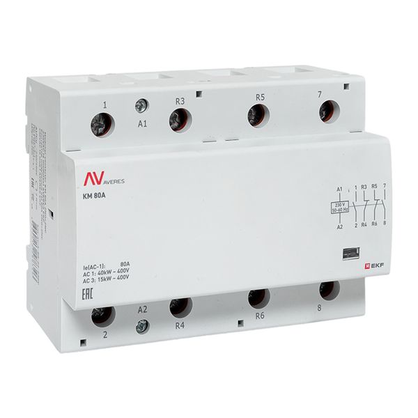 КМ 80А 2NO+2NC 230В АС (6 мод.) AVERES (km-av-6-80-22-230V)