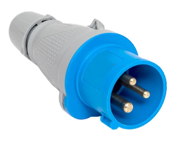 Вилка 13 16А 2Р+РЕ IP44 переносная 220В PROxima (ps-013-16-220-PRO)