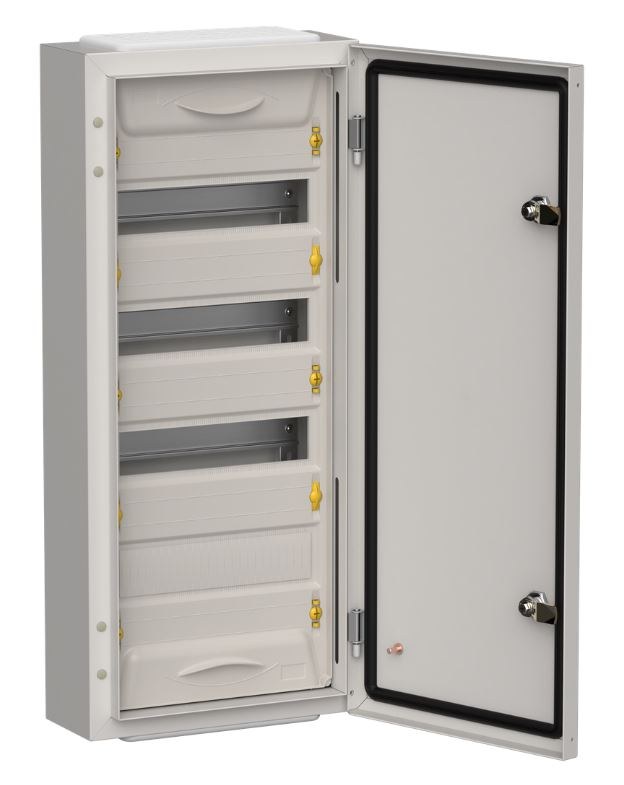 Корпус металлический TITAN 5 ЩРн-48 (1х48) 710х310х140 IP54 одна дверь серый (TI5-50-N-048-54-7035)
