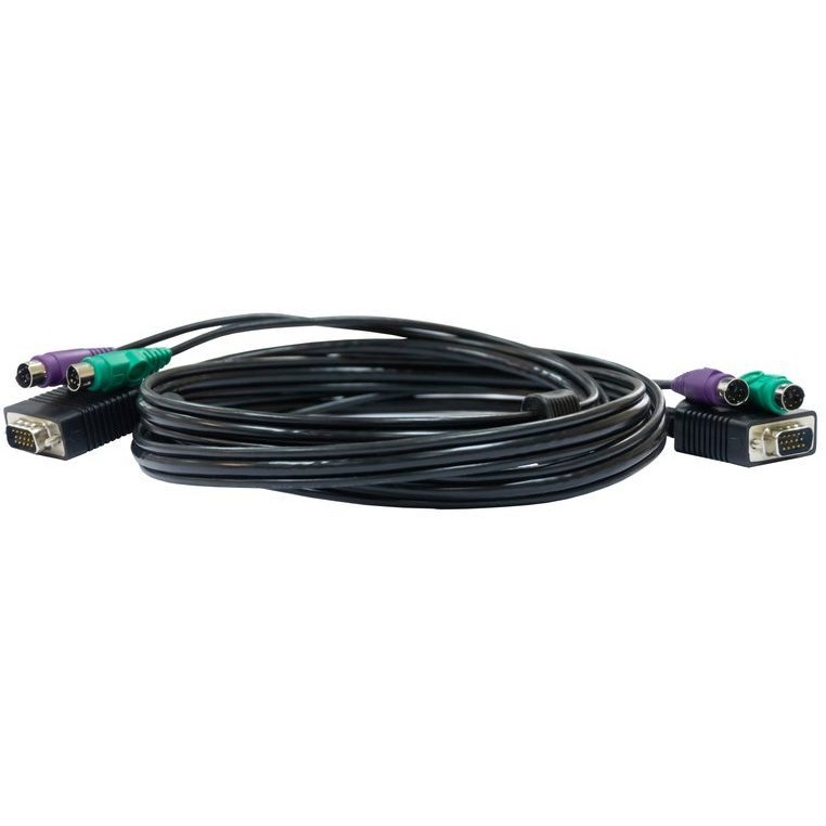 D-Link DKVM-CB3/A3A Кабель KVM длиной 3 м с разъемами VGA и PS/2 для DKVM-4K/А