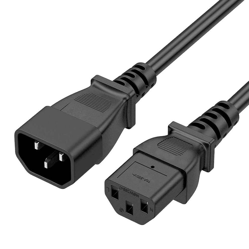 5bites Кабель питания PC107-10A IEC-320-C13 / IEC-320-C14 / 220V / 3G*0.75MM / 1M