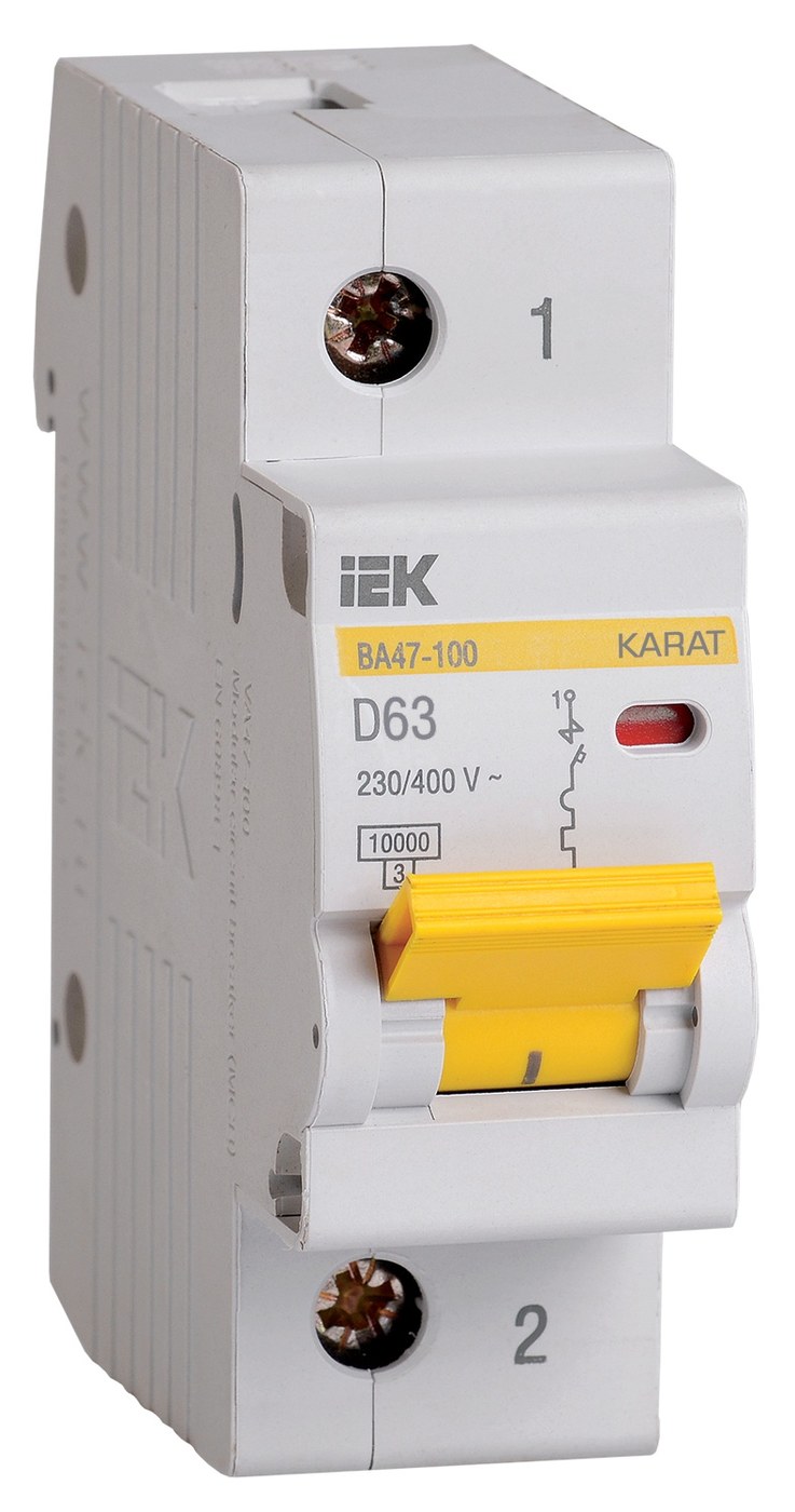 ВА47-100 1P D 63А 10кА KARAT (MVA40-1-063-D)