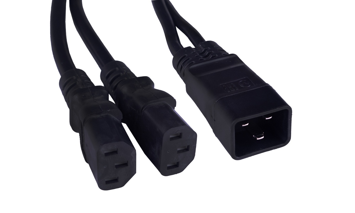 PC-IEC20-2xIEC13-1.5-0.3M (12360c)