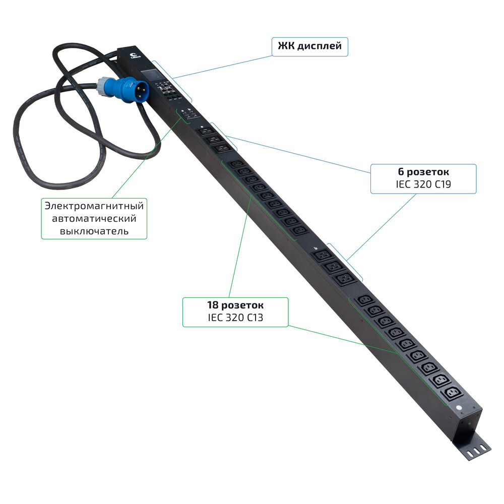 SMART-PDU-32-1P-18C13-6C19-I309-M (12596c)