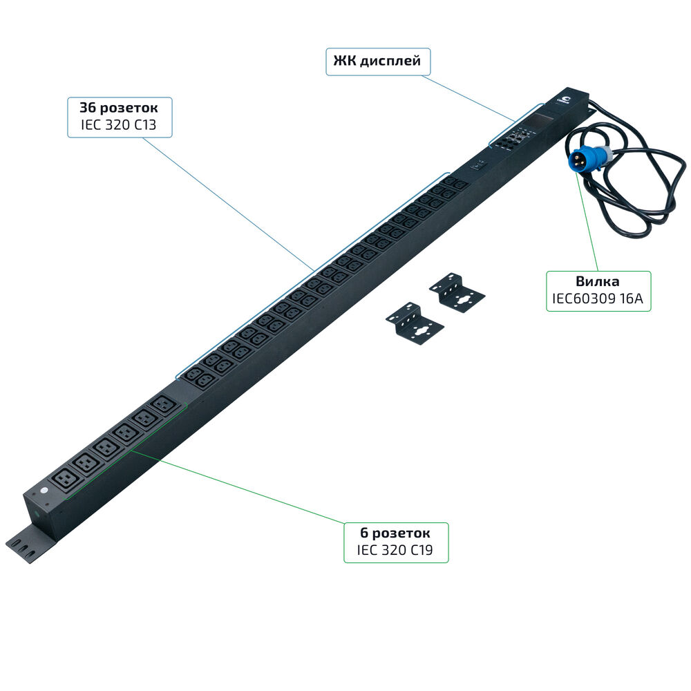 SMART-PDU-16-1P-36C13-6C19-I309-M (12594c)