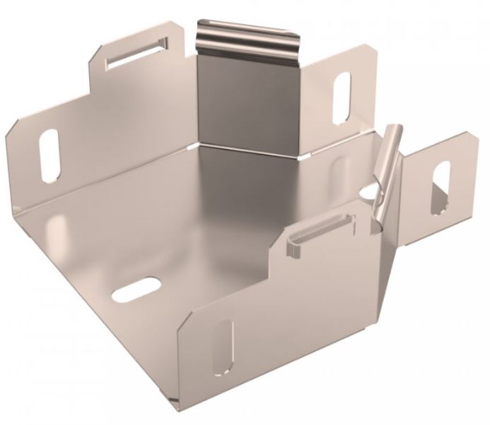 Переходник симметричный Стандарт INOX (AISI 409) 100х50х50 (0,7мм) (PR16.6051)