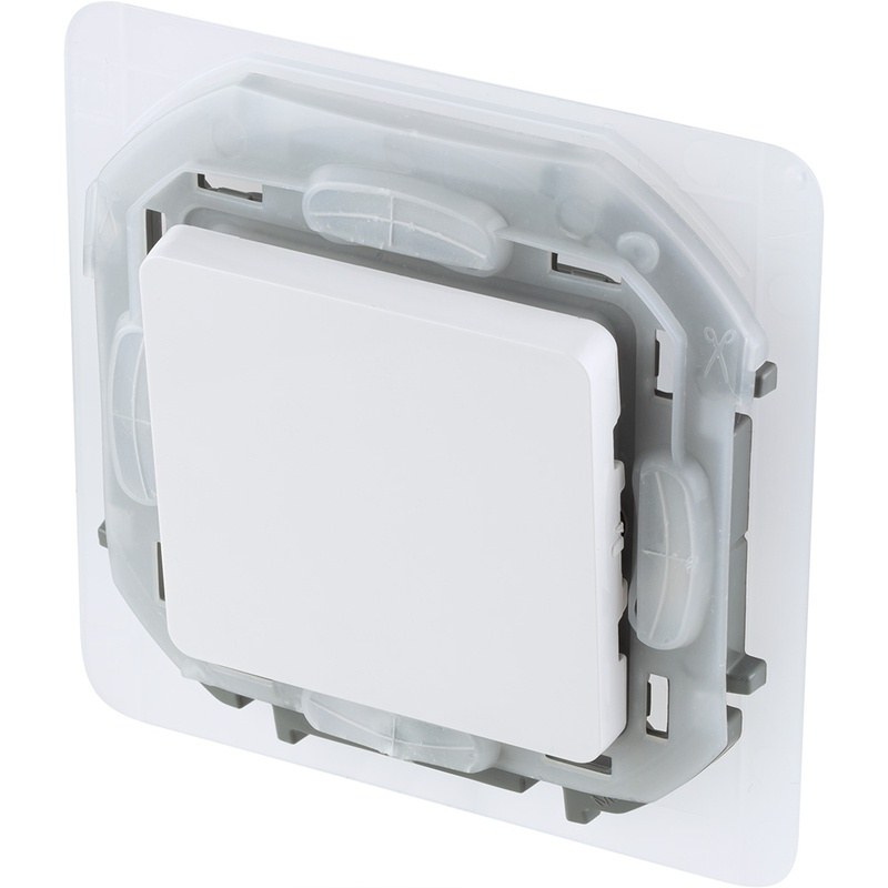 Inspiria переключатель 1-клавишный, скрытой установки, IP44, белый (673670)