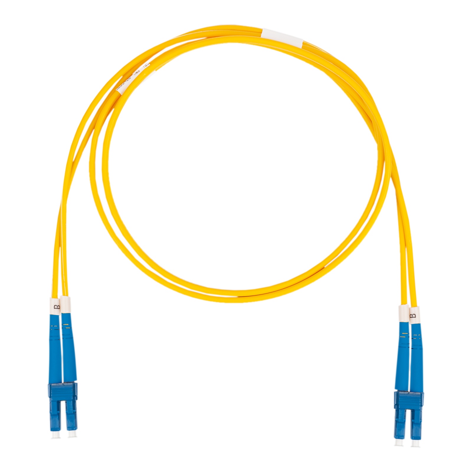 Патч-корд оптический, LC-LC, дуплекс (duplex) OS2, нг(А)-HF, 1,0 м, желтый (DR-220041)