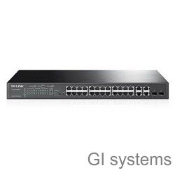 TP-Link T1500-28PCT Smart Коммутатор PoE+ на 24 порта 10/100 Мбит/с и 4 гигабитных порта SMB