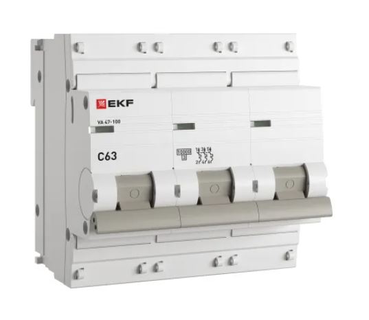 ВА 47-100 3P 63А (C) 10kA PROXIMA (mcb47100-3-63C-pro)