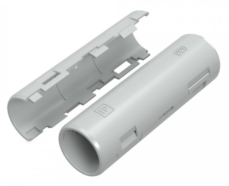 Муфта разборная D20 атмосферостойкая серая (PR13.0430)