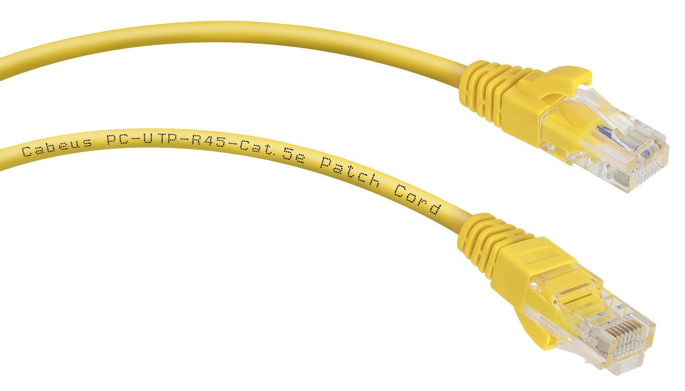 PC-UTP-RJ45-Cat.5e-1m-YL (7673c), желтый
