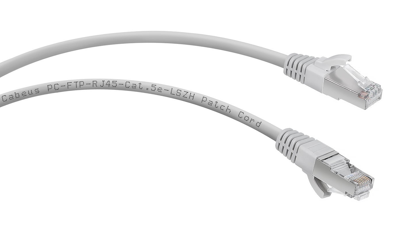 PC-FTP-RJ45-Cat.5e-0.5m-LSZH (8869c), серый