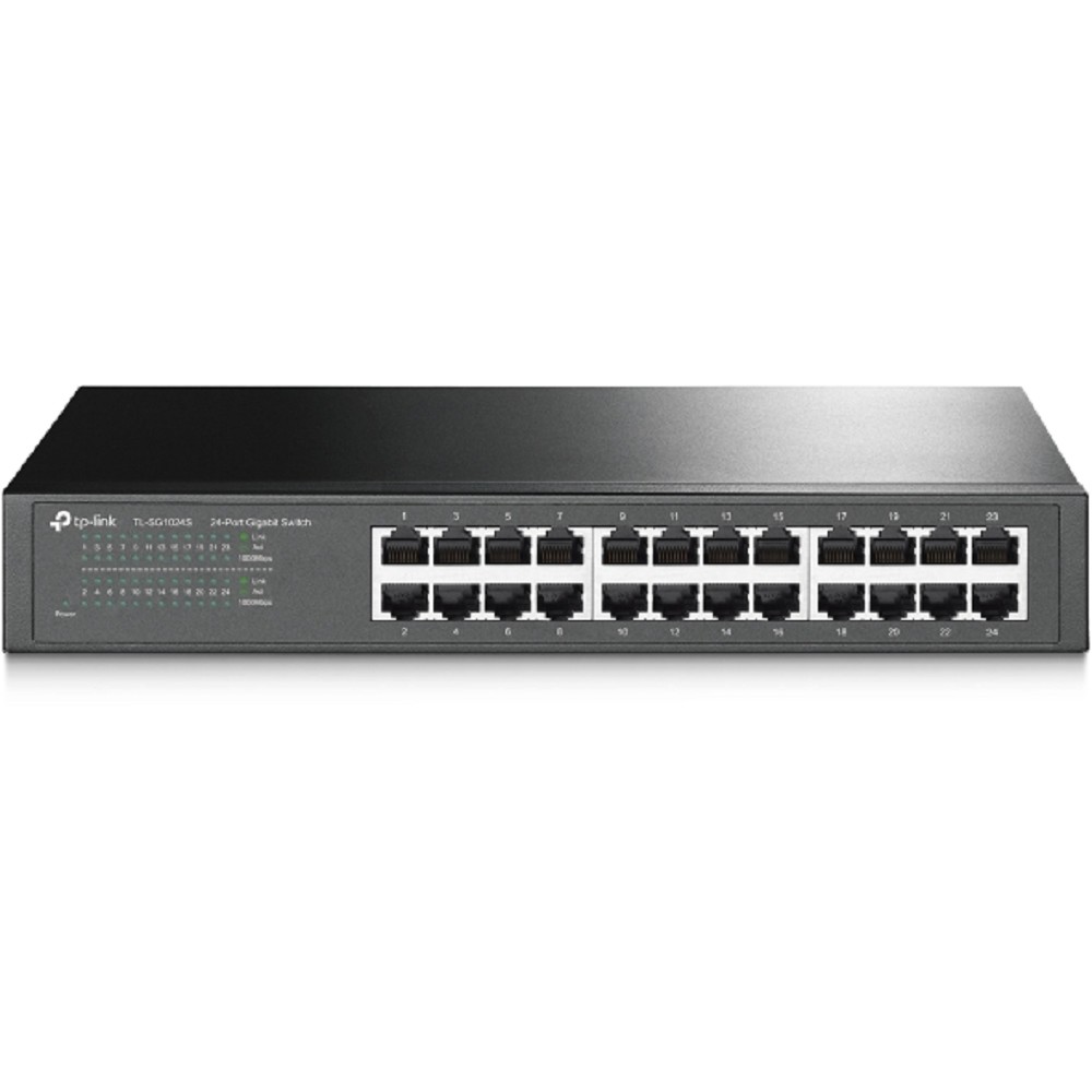 TP-Link TL-SG1024S Коммутатор с 24 гигабитными портами для размещения на столе или в стойке