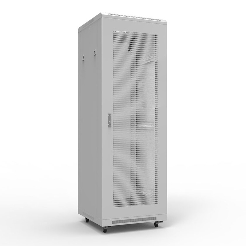 Шкаф напольный 19" 32U 600х600мм, передняя и задняя дверь перфорация, RAL 7035 REXANT (04-2337)