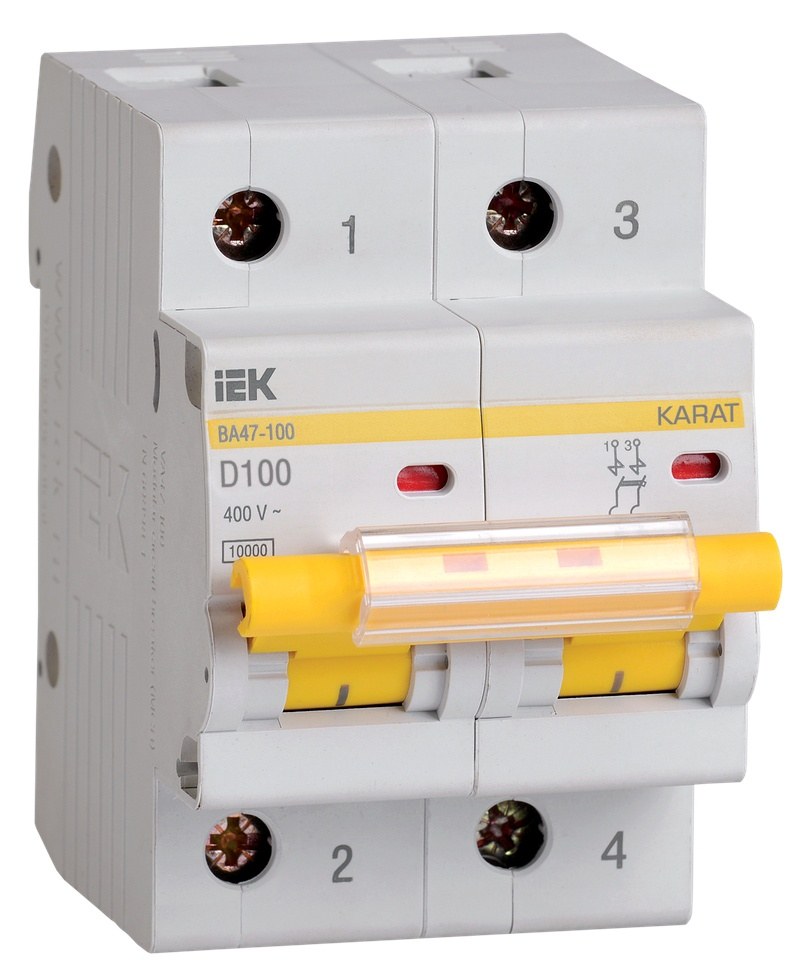 ВА47-100 2P D 100А 10кА KARAT (MVA40-2-100-D)