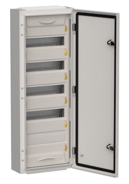 Корпус металлический TITAN 5 ЩРн-60 (1х60) 835х310х140 IP54 одна дверь серый (TI5-50-N-060-54-7035)