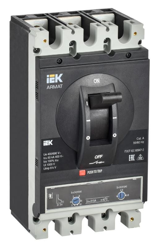 Автоматический выключатель в литом корпусе 3P H 315A 50kA (AR-MCCB-3H-050-0315A-ATUC)