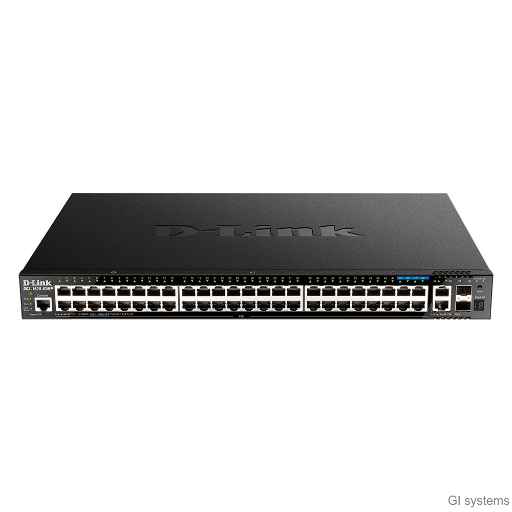 D-Link DGS-1520-52MP/A1A Управляемый L3 стекируемый