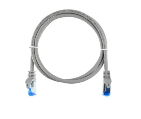 Патч-корд F/UTP CAT 6, RJ45-RJ45, 26AWG, LSZH, серый, 1м REXANT (02-0210-1)