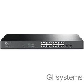 TP-Link T1600G-18TS JetStream 16-портовый гигабитный Smart коммутатор с 2 SFP-слотами SMB