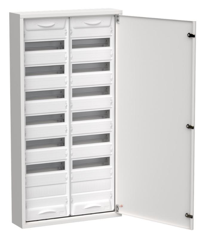 Корпус металлический TITAN 5 ЩРн-168 (2х84) 1085х570х140 IP31 одна дверь белый (TI5-50-N-2х084-31)