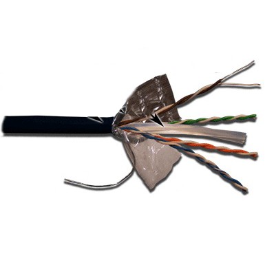 Кабель информационный Lanmaster LAN-6EFTP-OUT кат.6 F/UTP общий экран 4X2X23AWG PE внешний 305м