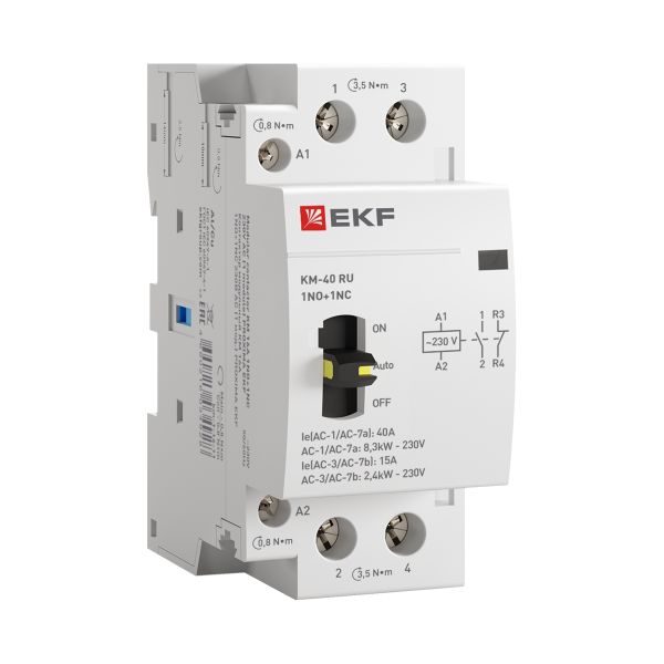 КМ РУ 40А 1NO+1NC 230В АС (2 мод.) PROXIMA (km-2m-40-11)