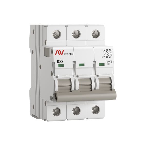 AV-6 3P 32A (D) 6kA (mcb6-3-32D-av)