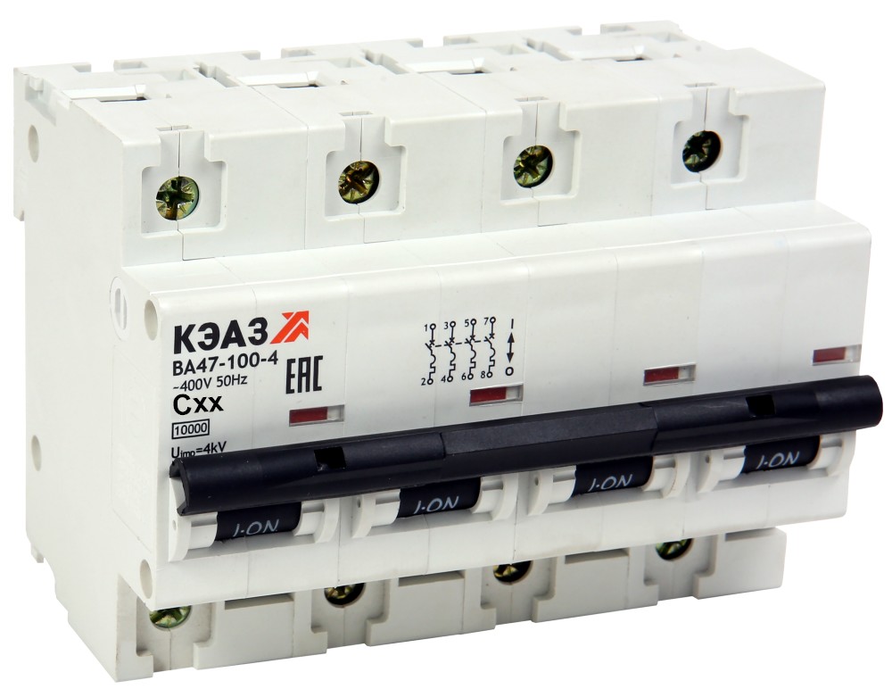 ВА47-100-4C100-УХЛ3 (10кА), КЭАЗ (318155)