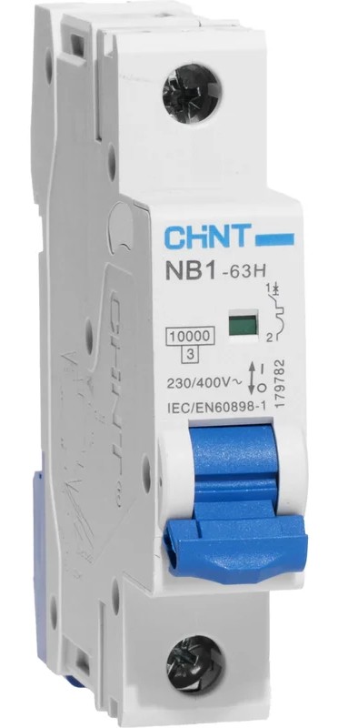 NB1-63H 1P 25А 10кА х-ка C (R) CHINT (179787)