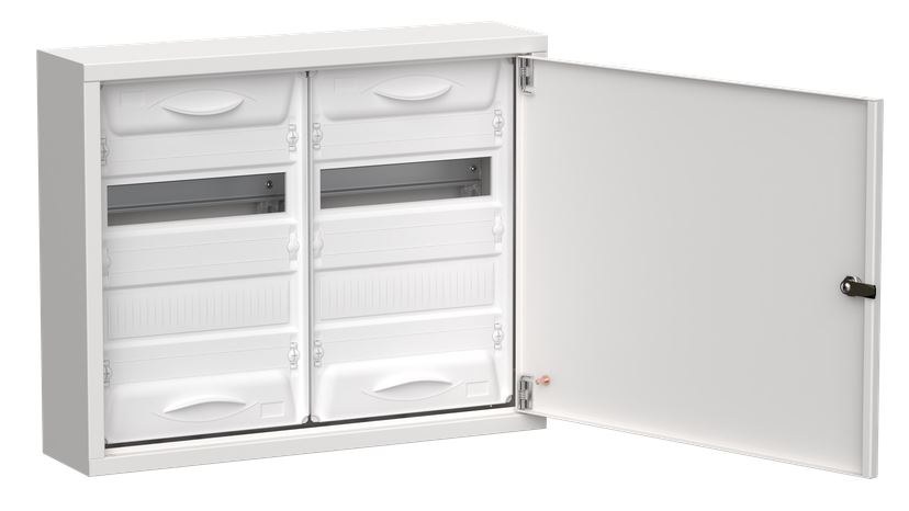 Корпус металлический TITAN 5 ЩРн-48 (2х24) 460х570х140 IP31 одна дверь белый (TI5-50-N-2х024-31)