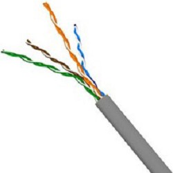 Кабель информационный Lanmaster NM-FTP5E4PR-CCA кат.5е F/UTP общий экран 4X2X24AWG PVC