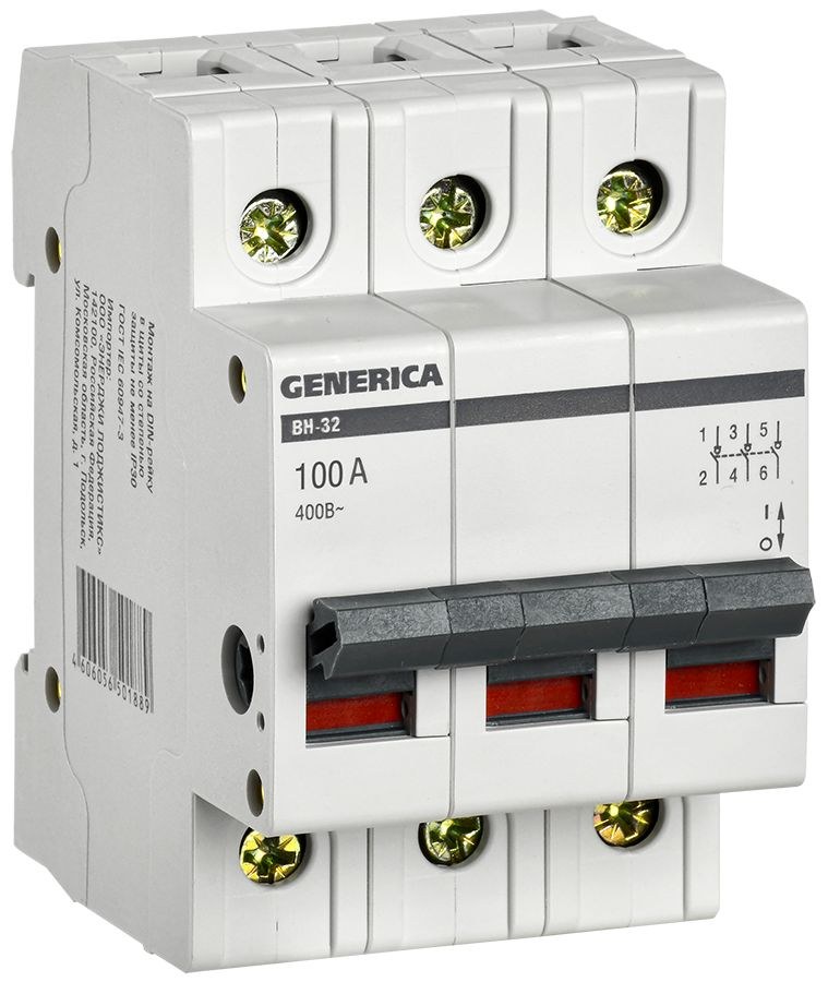 ВН-32 3Р 100А GENERICA (MNV15-3-100)