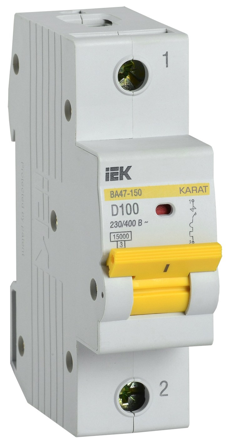 ВА47-150 1P D 100А 15кА KARAT (MVA50-1-100-D)