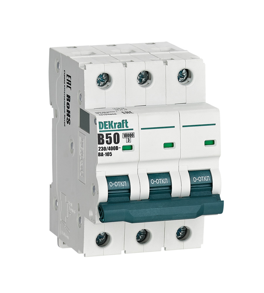 ВА-105 3P 50А B 10кА (13134DEK)
