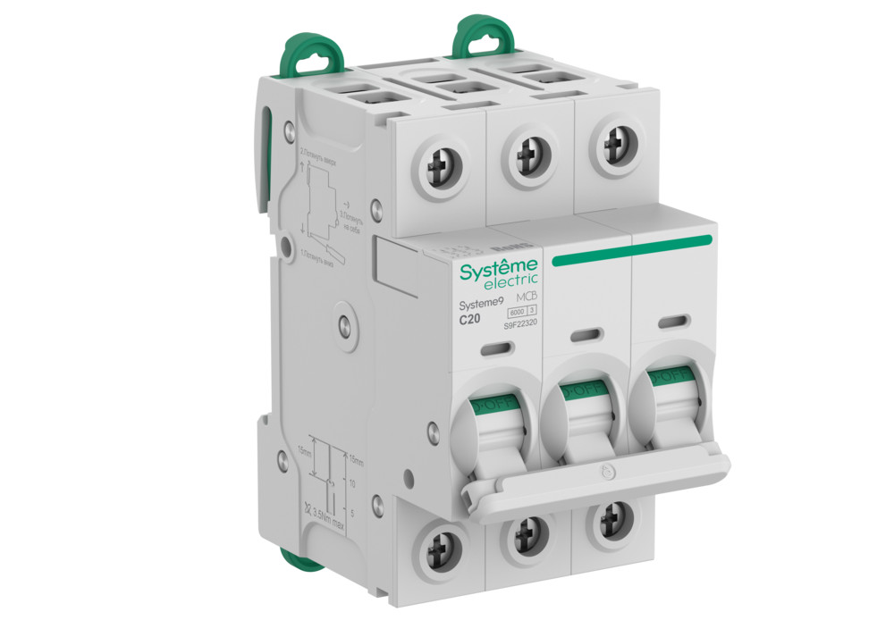 Systeme9 3P 20A 6kA 400В C (S9F22320)